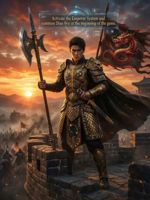 Activate the Emperor System and summon Dian Wei at the beginning of the game cover