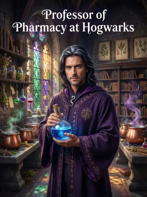 Professor of Pharmacy at Hogwarts cover