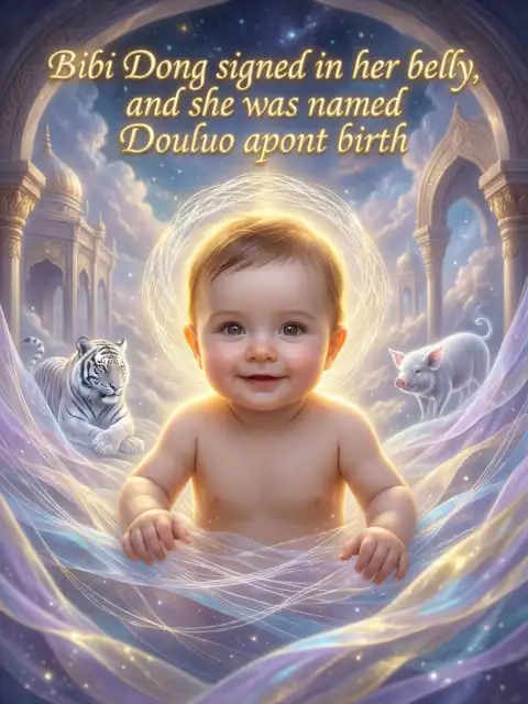 Bibi Dong signed in her belly, and she was named Douluo upon birth cover