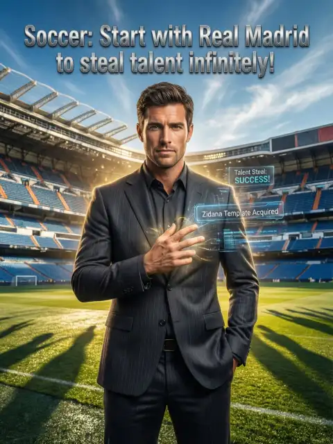 Soccer: Start with Real Madrid to steal talent infinitely! cover