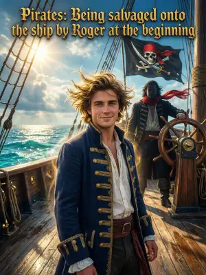 Pirates: Being salvaged onto the ship by Roger at the beginning cover