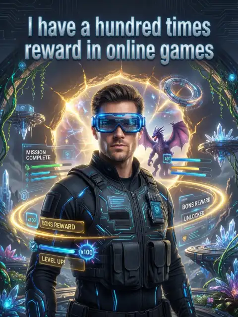 I have a hundred times reward in online games cover