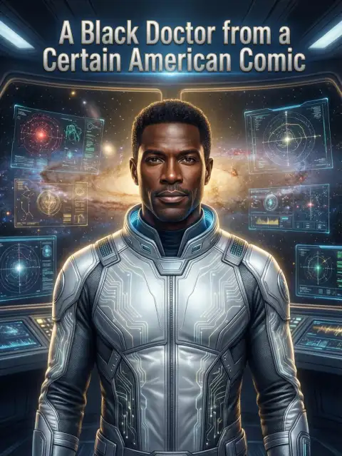 A black doctor from a certain American comic cover