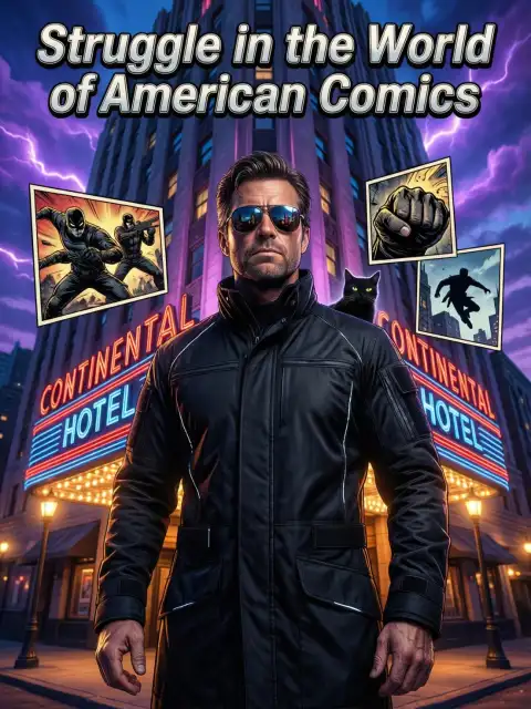 Struggle in the world of American comics cover