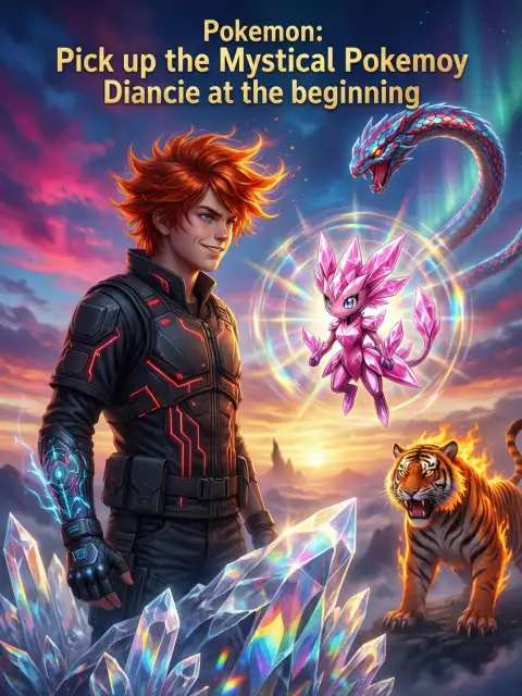 Pokemon: Pick up the Mystical Pokémon Diancie at the beginning cover