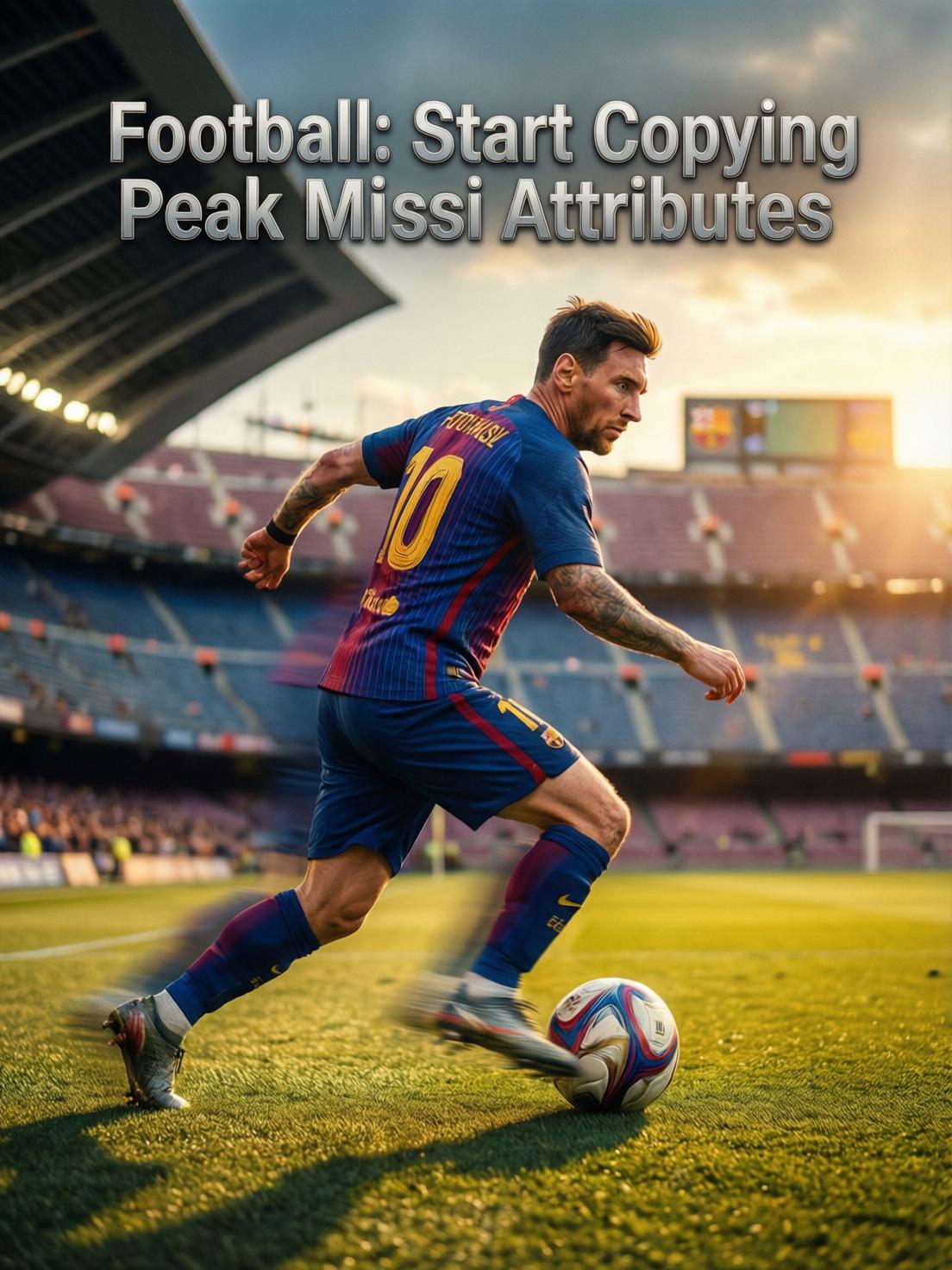 Football: start copying peak Messi attributes cover