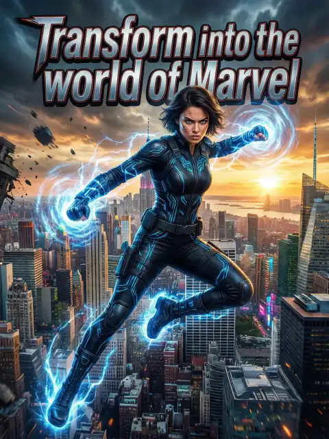 Transform into the world of Marvel cover