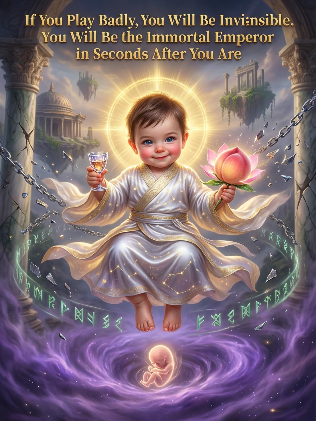 If you play badly, you will be invincible. You will be the Immortal Emperor in seconds after you are cover