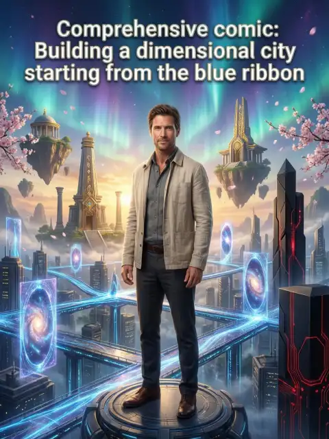 Comprehensive comic: Building a dimensional city starting from the blue ribbon cover