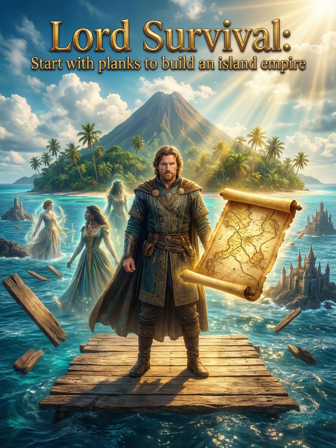 Lord Survival: Start with planks to build an island empire cover