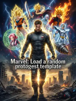 Marvel: Load a random protagonist template cover