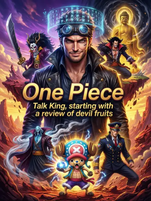 One Piece Talk King, starting with a review of devil fruits cover