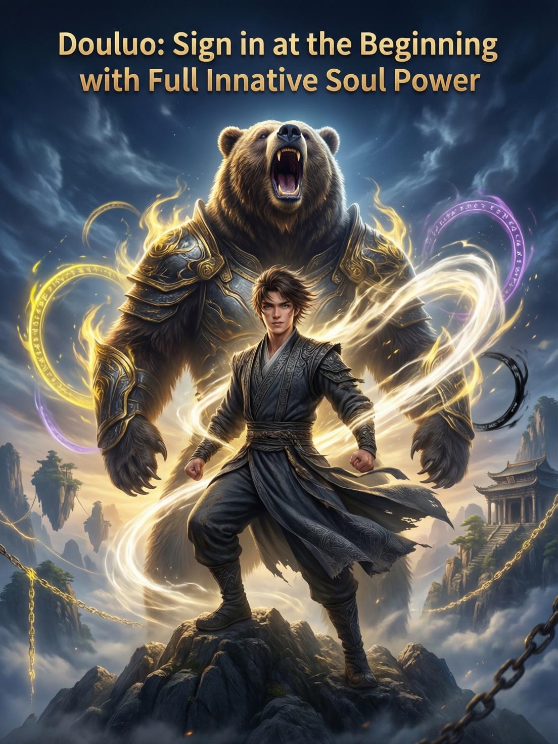 Douluo: Sign in at the beginning with full innate soul power (Douluo: Awaken the Dark Gold Terrorcla cover