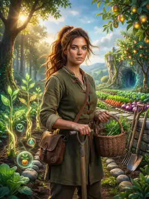 I am planting trees and farming in the global game cover