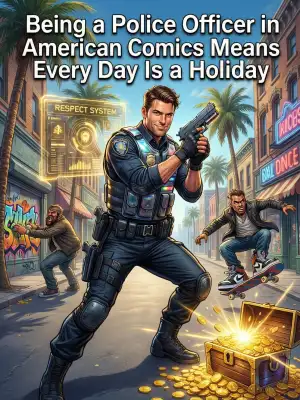 Being a police officer in American comics means every day is a holiday cover