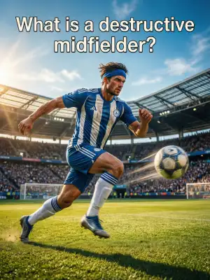 What is a destructive midfielder? cover
