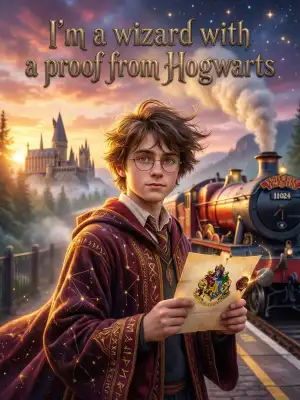 I'm a wizard with a proof from Hogwarts cover