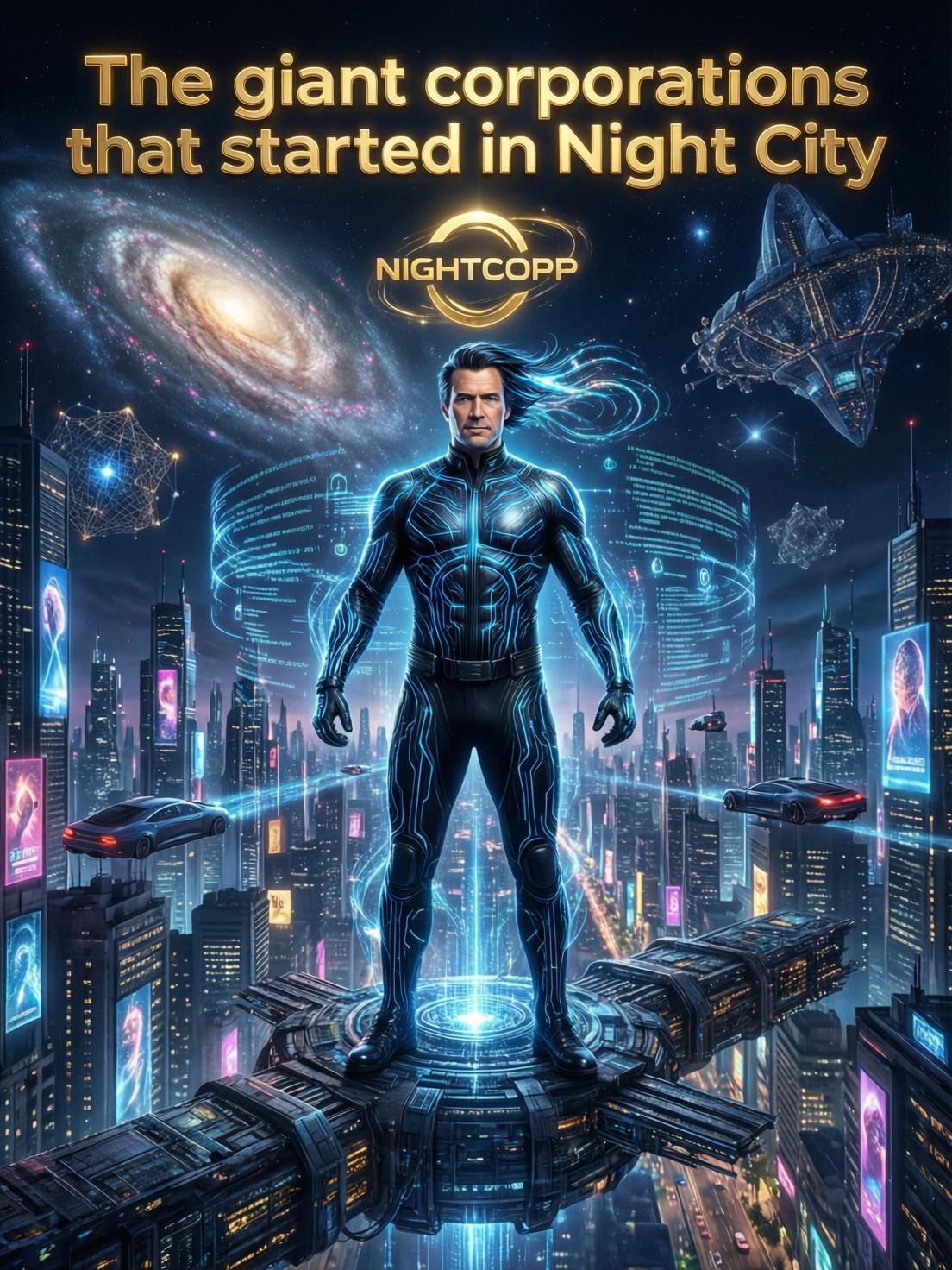 The giant corporations that started in Night City cover