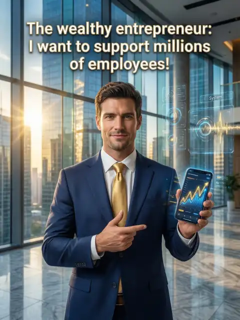 The wealthy entrepreneur: I want to support millions of employees! cover