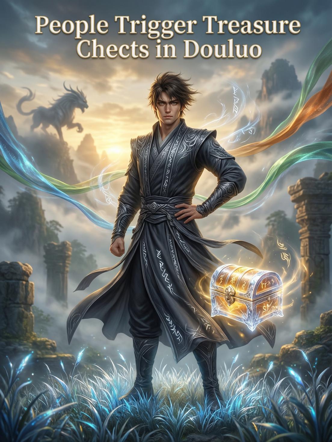 People trigger treasure chests in Douluo cover