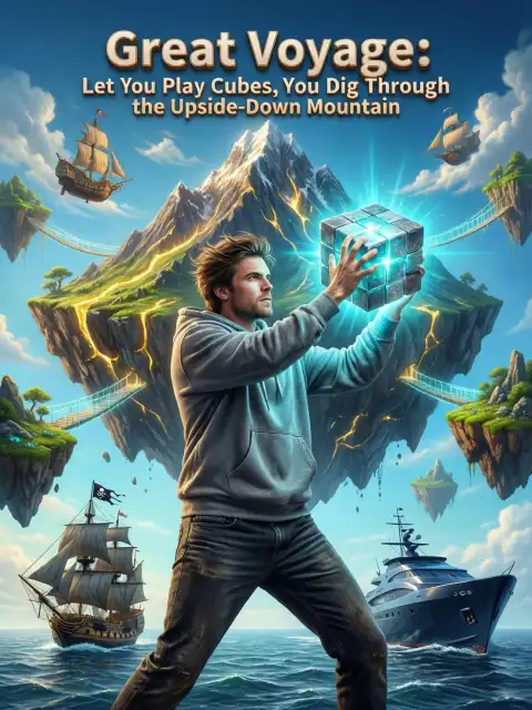 Great Voyage: Let you play cubes, you dig through the upside-down mountain cover
