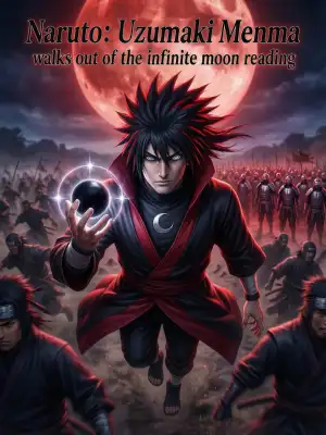 Naruto: Uzumaki Menma walks out of the infinite moon reading cover