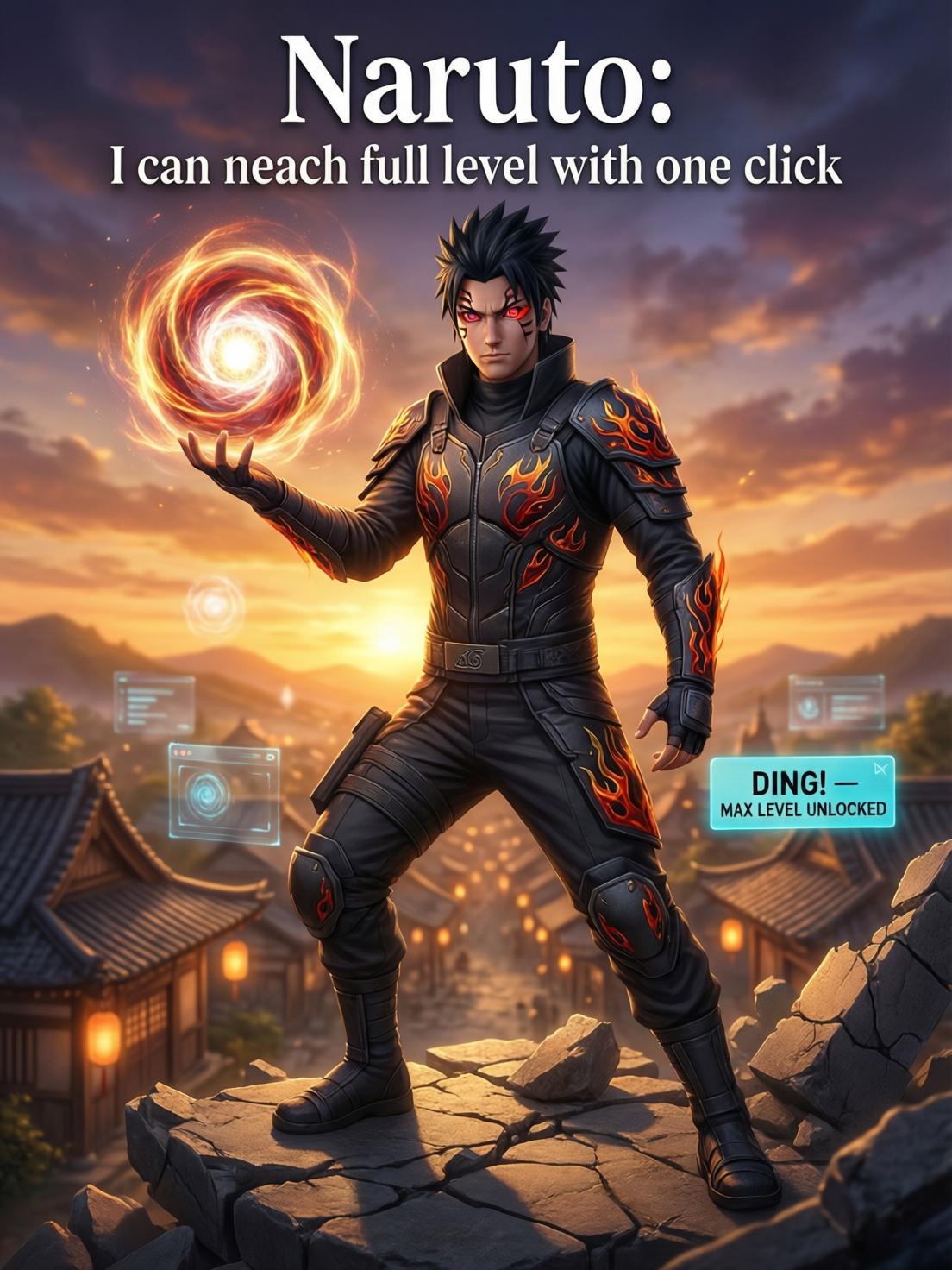 Naruto: I can reach full level with one click cover