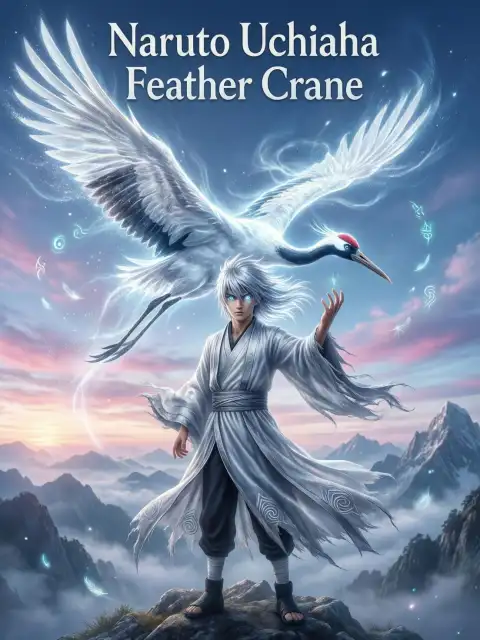 Naruto Uchiha feather crane cover