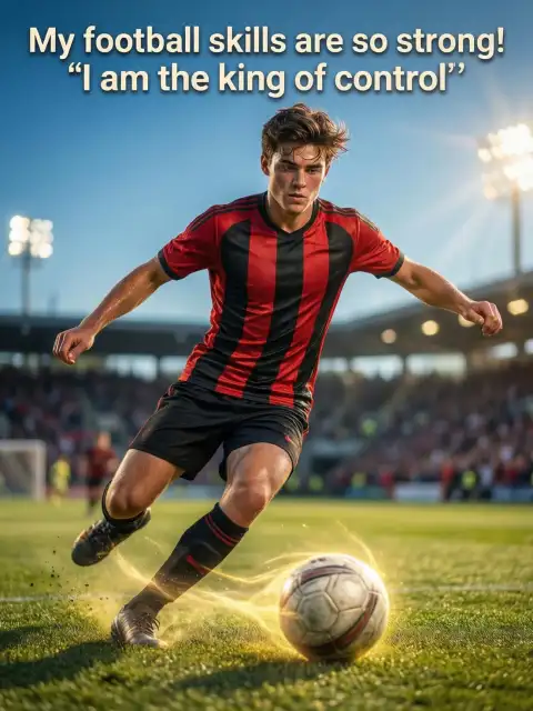 My football skills are so strong! I am the king of control cover