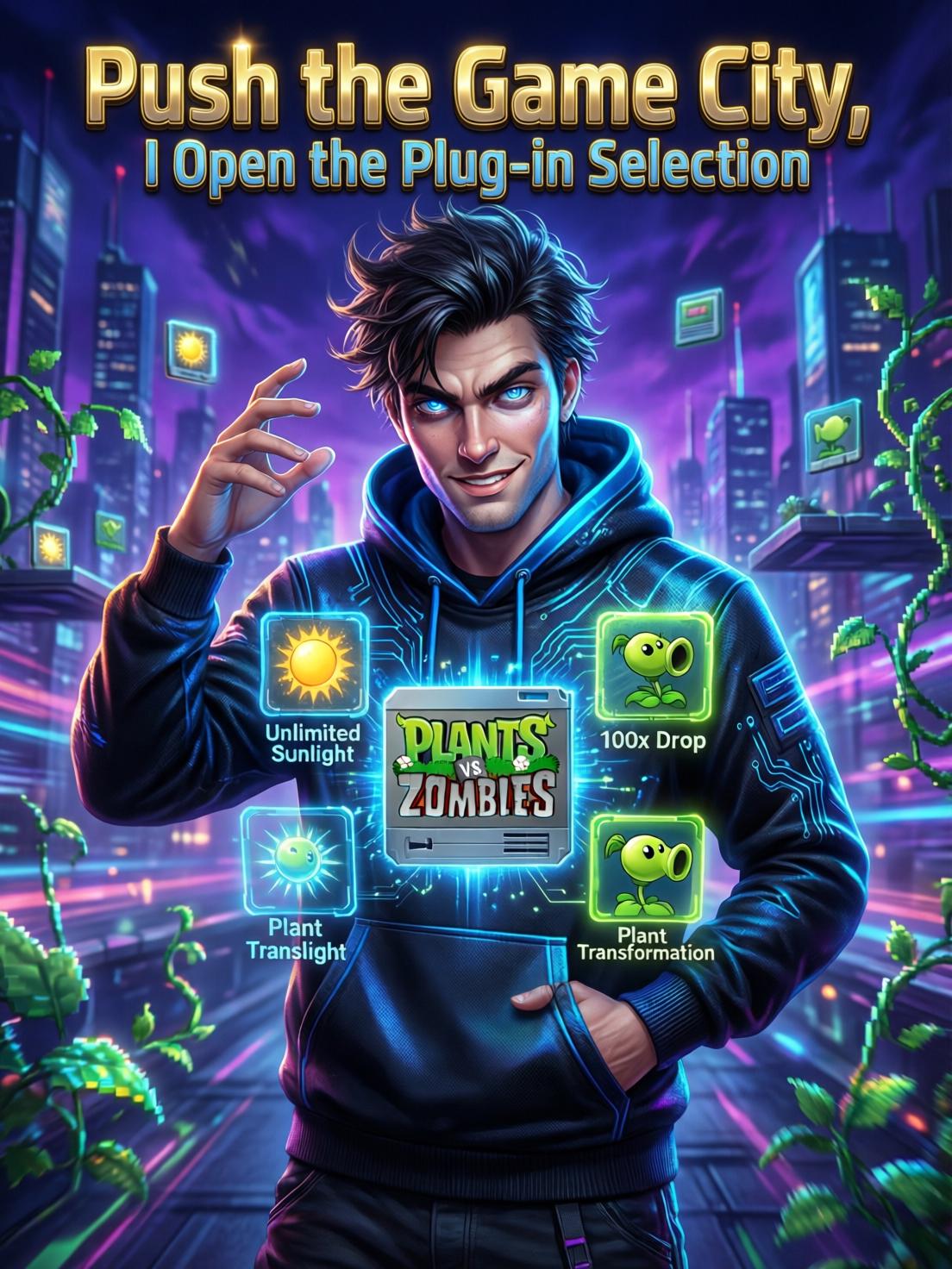 Push the game city, I open the plug-in selection cover