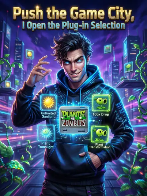 Push the game city, I open the plug-in selection cover