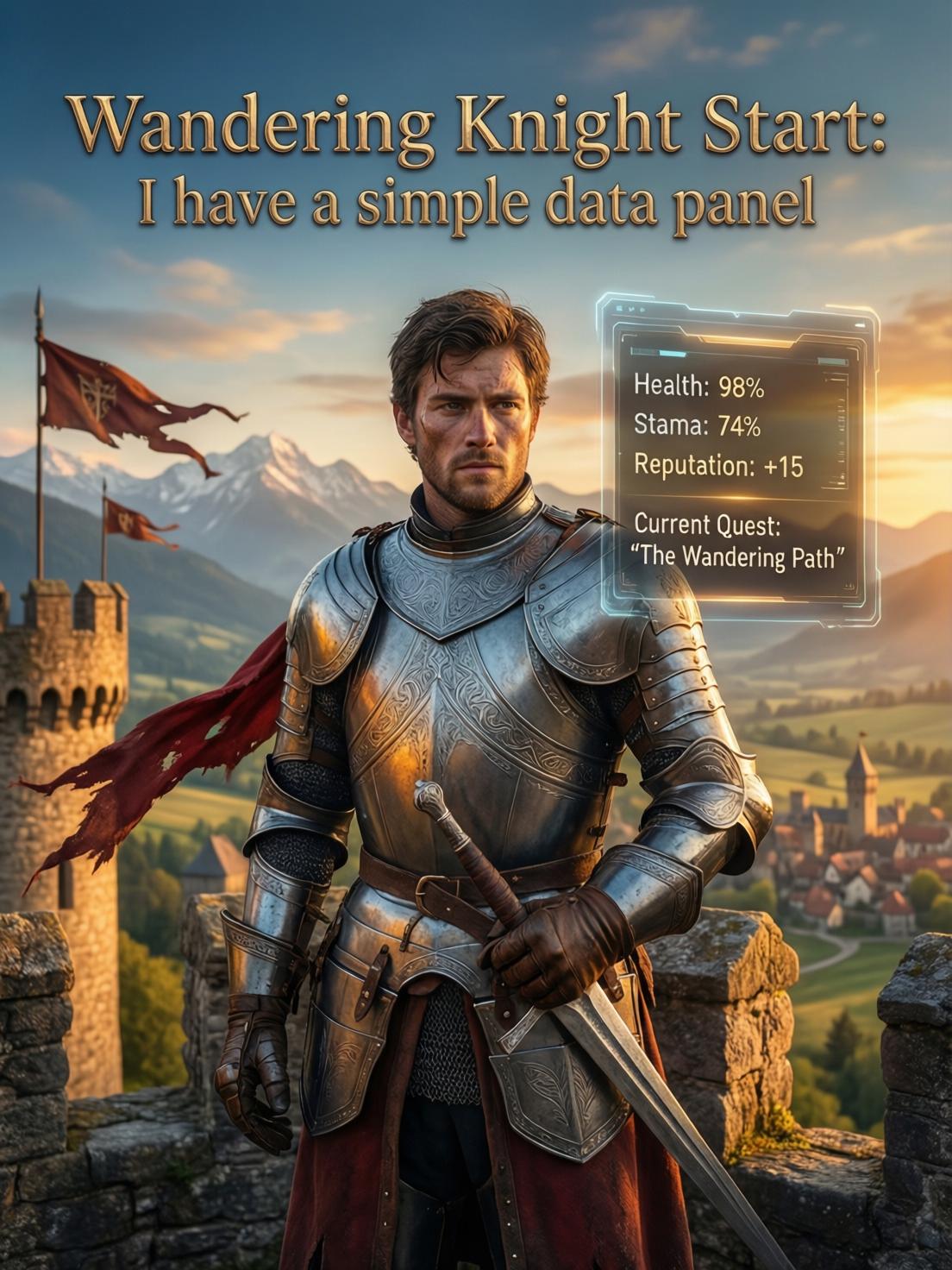 Wandering Knight Start: I have a simple data panel cover