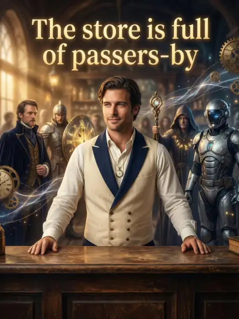 The store is full of passers-by cover