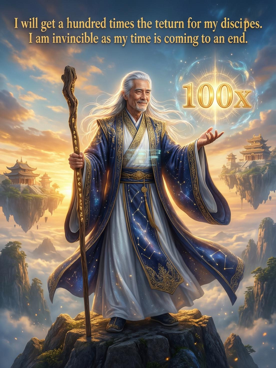 I will get a hundred times the return for my disciples. I am invincible as my time is coming to an e cover