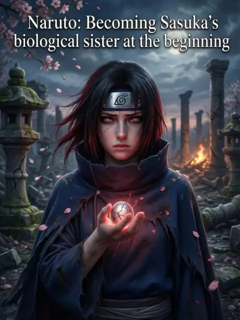 Naruto: Becoming Sasuke's biological sister at the beginning cover