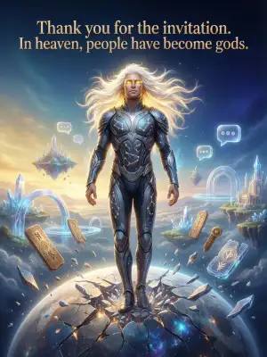 Thank you for the invitation. In heaven, people have become gods. cover