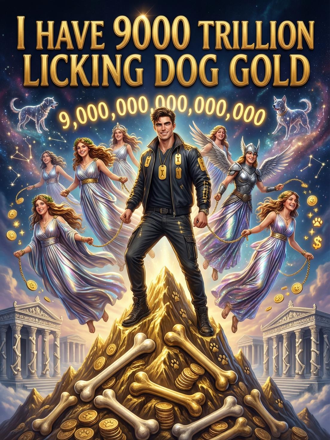 I have 9000 trillion licking dog gold cover